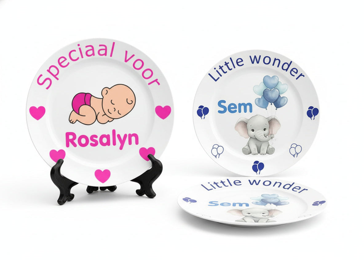 Geboortebordje met Naam en Afbeelding