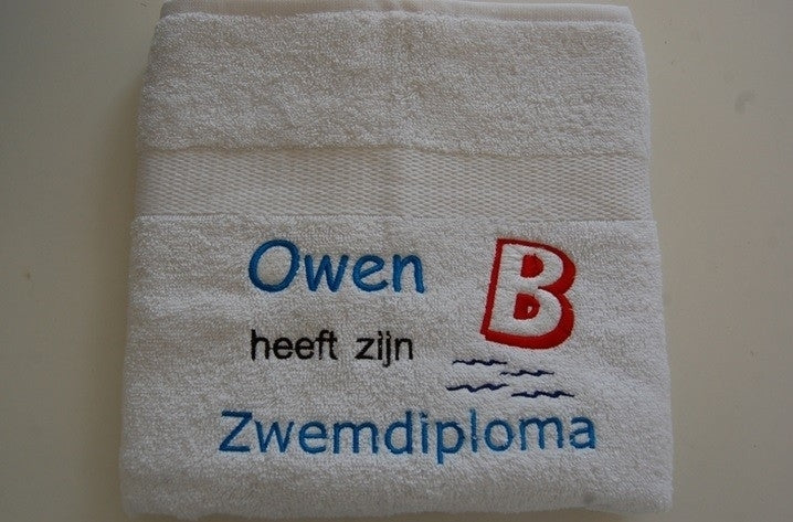 Zwemdiploma B cadeau met Naam