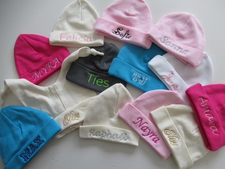 Babymutsen met naam bestellen 