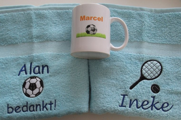 Trainer bedankt cadeau