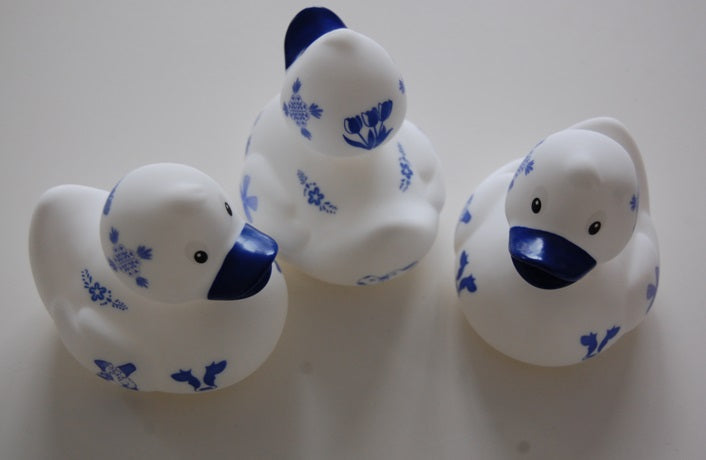 Delftsblauw badeendje