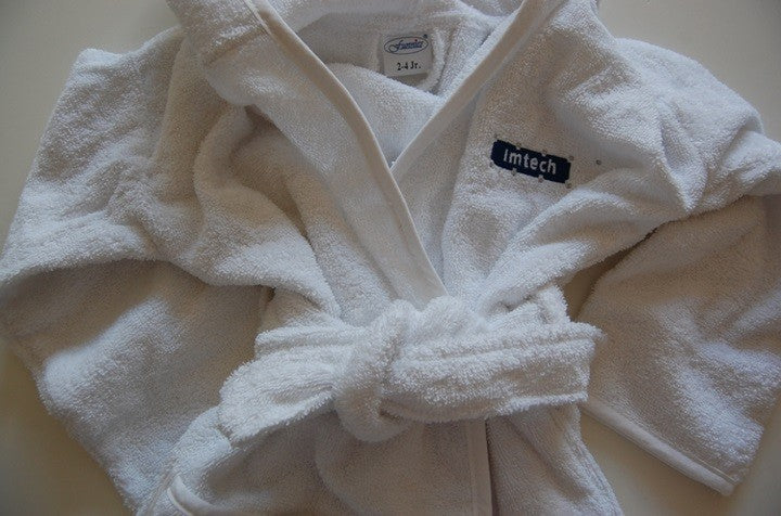 Badjas met naam en logo