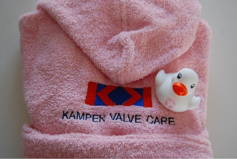 Badjas met naam en logo