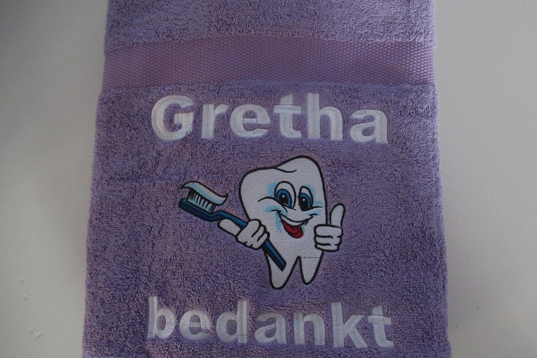 Badlaken of douchlaken met logo