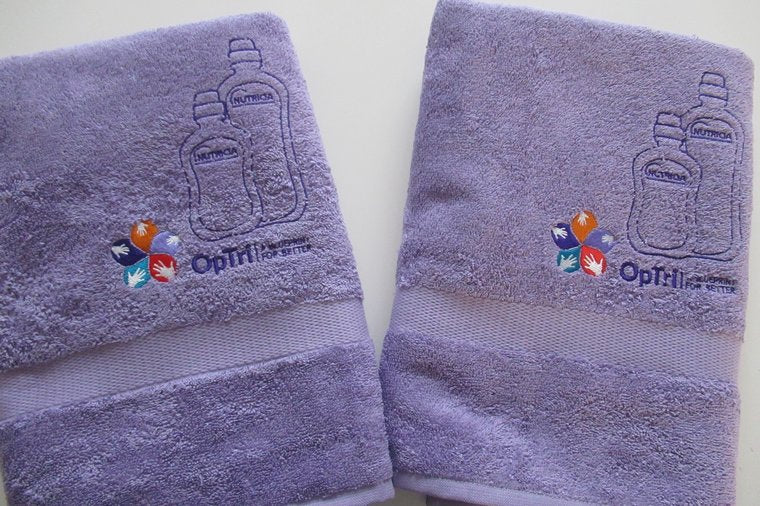 Badlaken of douchlaken met logo