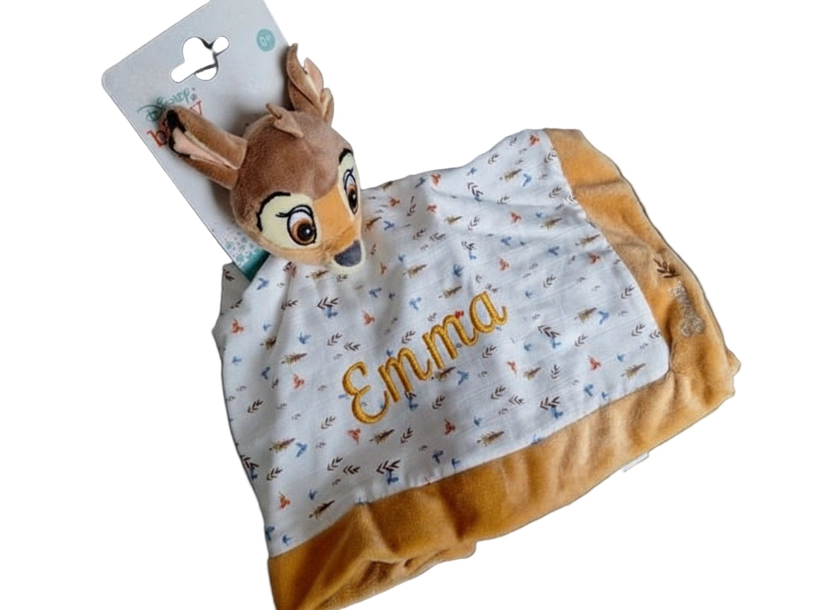 Bambi knuffeldoek met naam