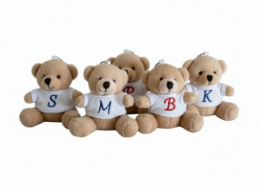 Beren sleutelhangers met Letter 