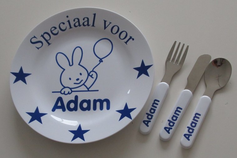 Kinderbordje met Naam en Afbeelding