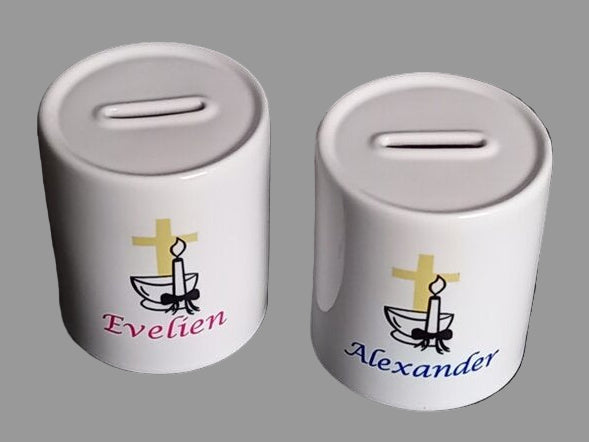 Mooi doop cadeau voor jongen of meisje met naam en kruis!