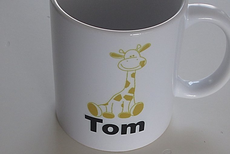 Kinderdrinkmok met geboortekaartje