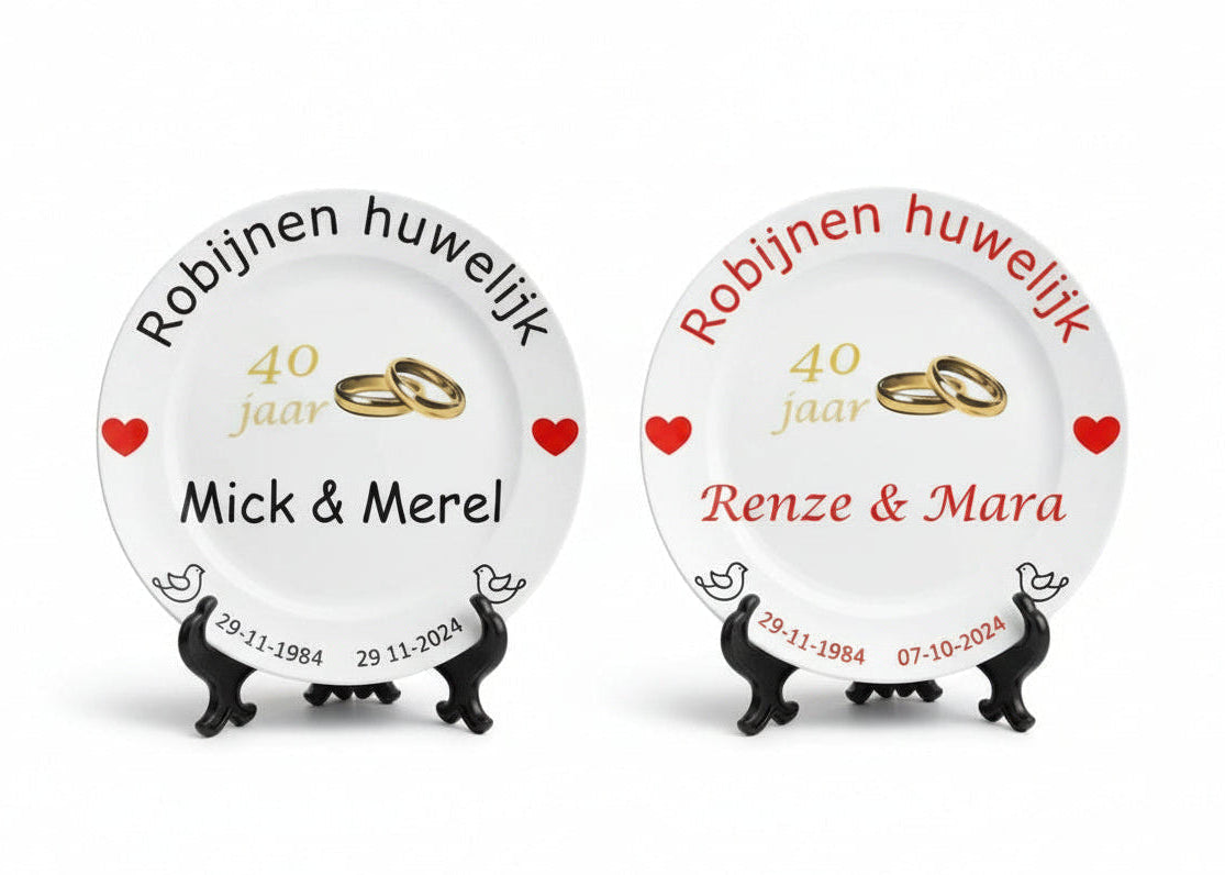 40 jaar Trouwdag cadeau Robijnen huwelijk