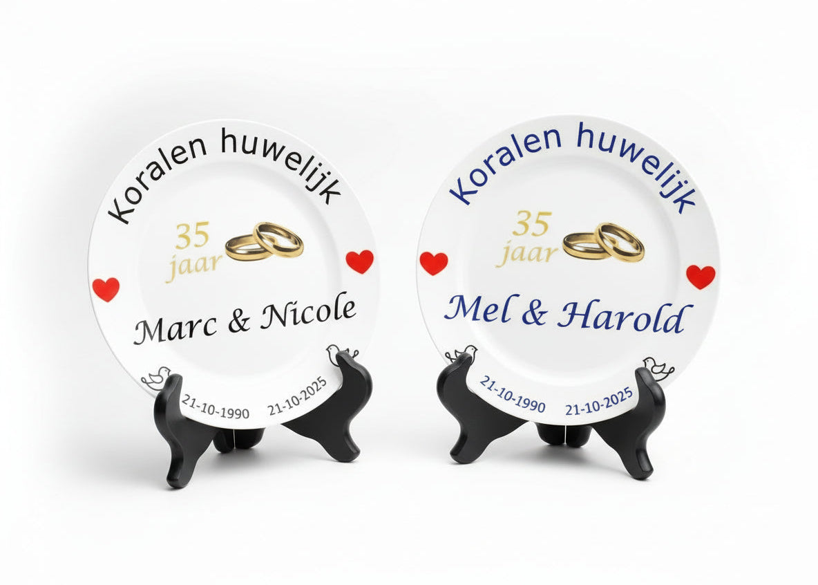35 jaar Trouwdag cadeau Koralen huwelijk