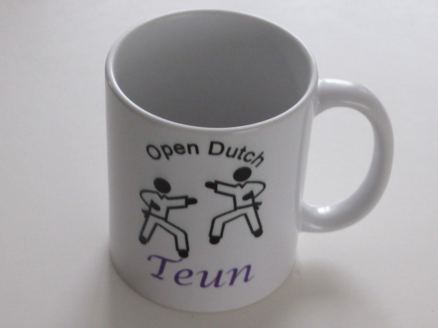 Koffiemok met Naam en Sport Symbool