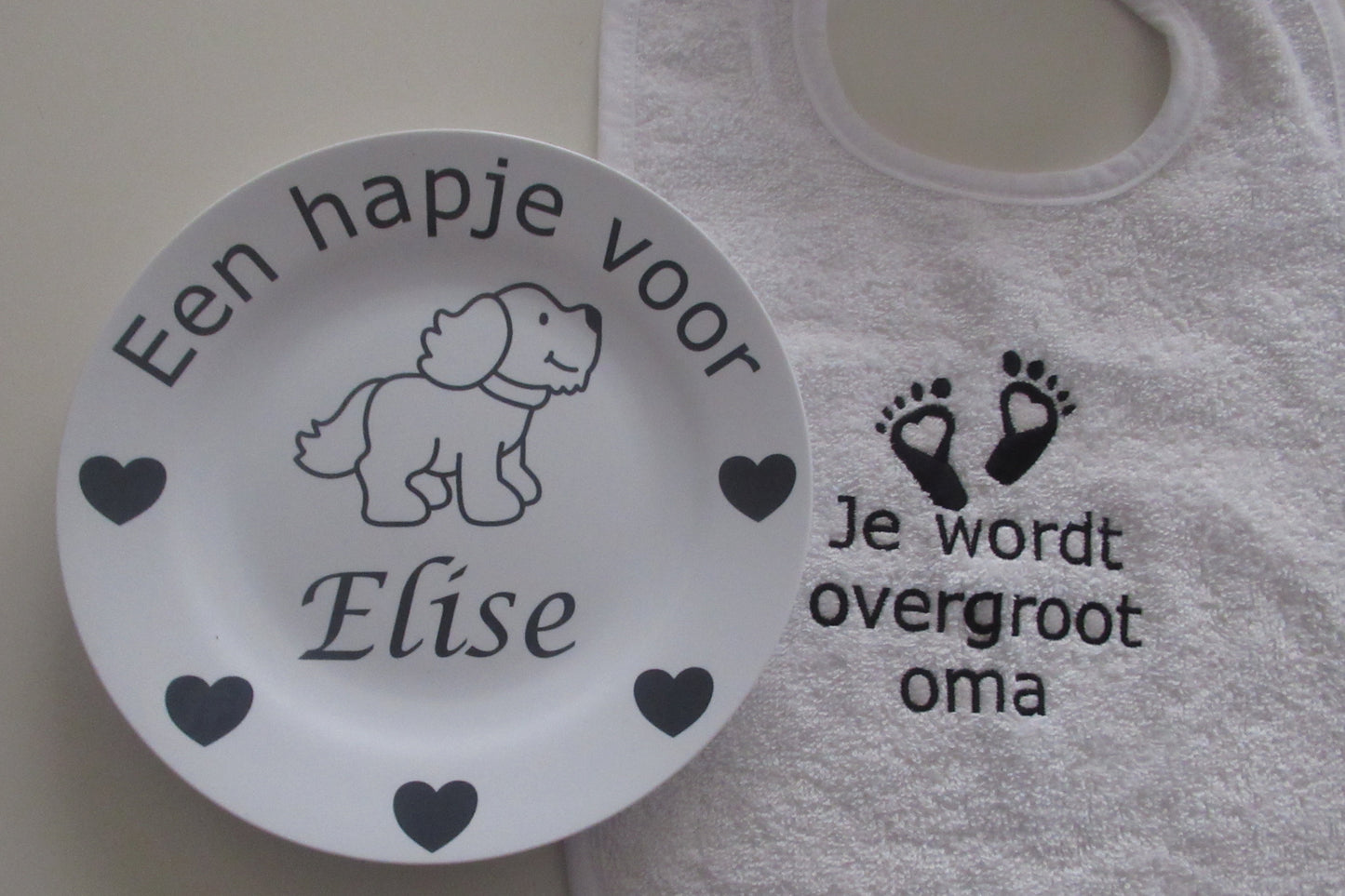 Kinderbordje met Naam en Afbeelding