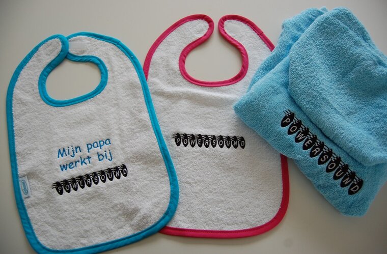 Kinderponcho met logo