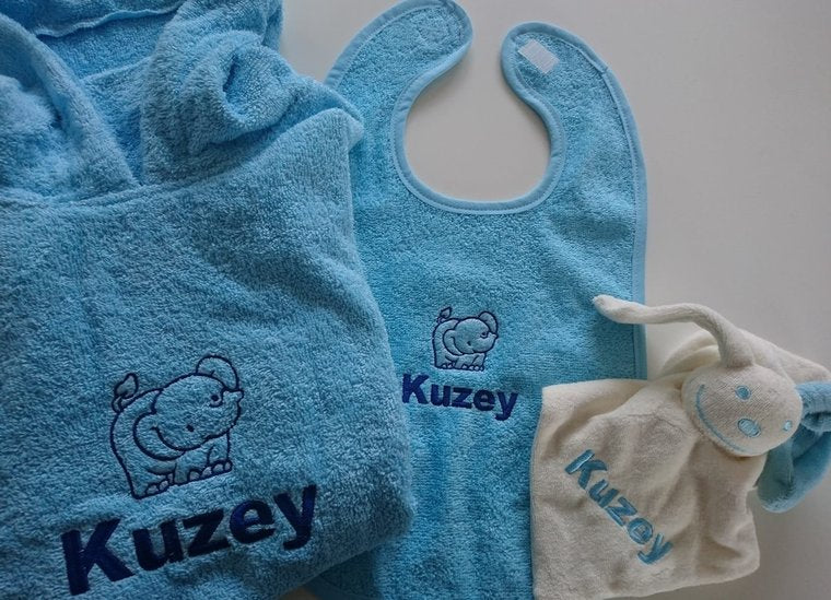 Slab met naam en afbeelding