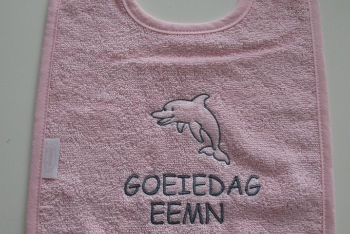 Slabber met Groningse tekst