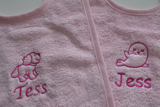 Slabber met naam en afbeelding