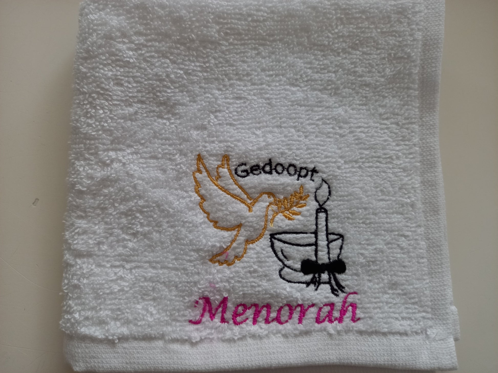 Spuugdoekje  doop doopfeest cadeau met naam