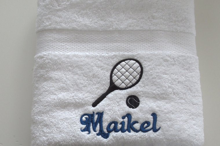 Tennis handdoek met naam