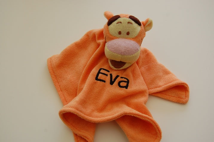 Teigerje knuffeldoek met Naam