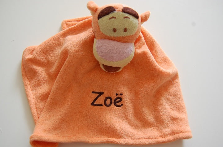 Teigerje knuffeldoek met Naam