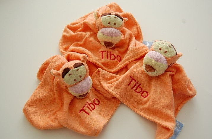 Teigerje knuffeldoek met Naam