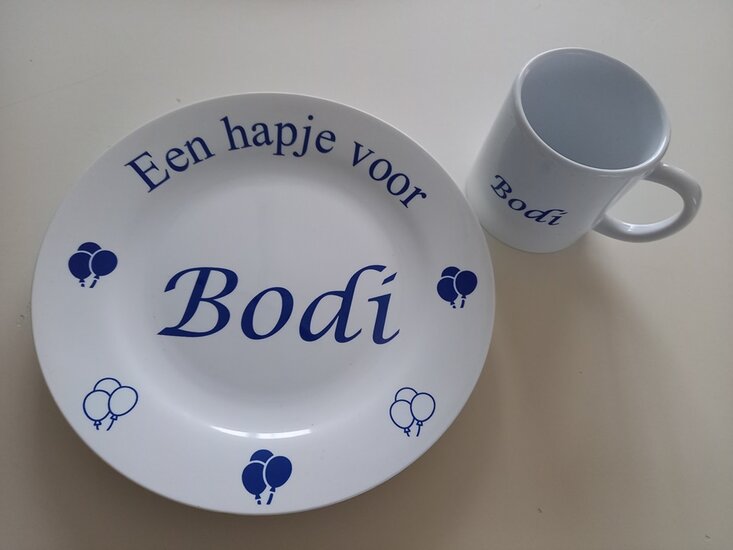 Verjaardagbordje met Naam en Afbeelding