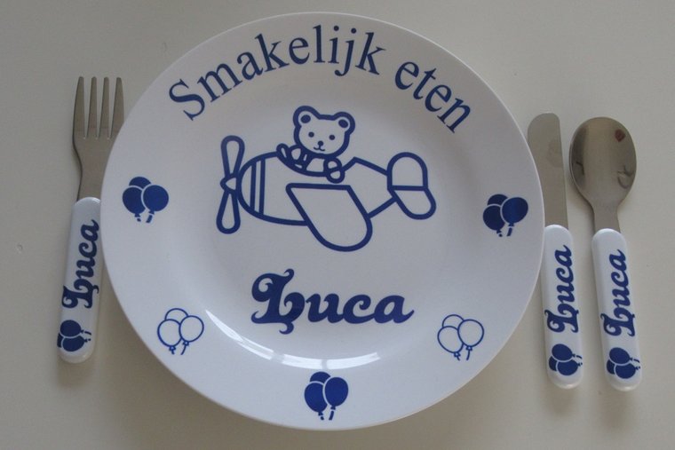 Kinderbordje met Naam en Afbeelding