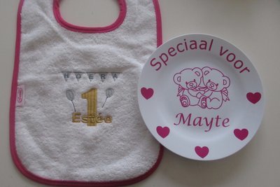 Kinderbordje met Naam en Afbeelding