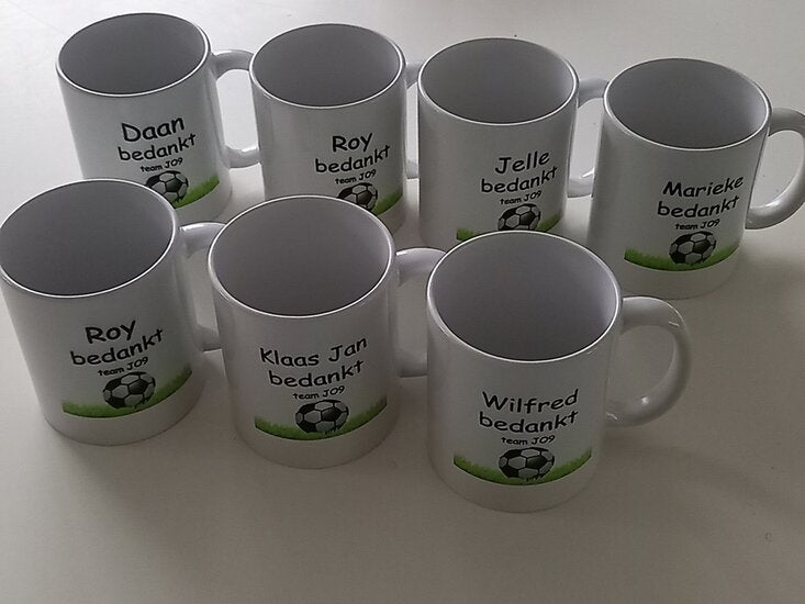 Koffiemok Trainer bedankt