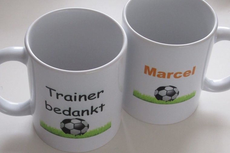 Koffiemok Trainer bedankt