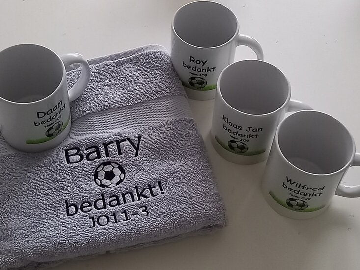 Koffiemok Trainer bedankt