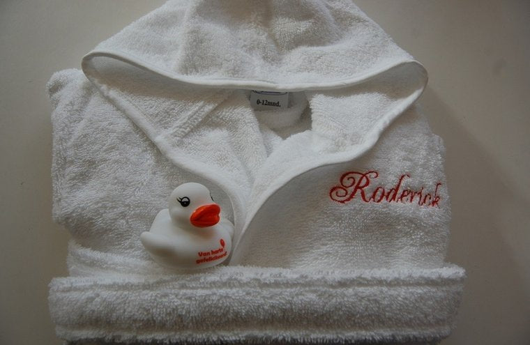 Baby badjas met naam Funnies 0-12 maand