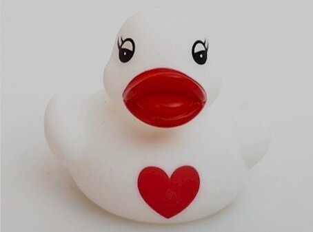 Badeendje met hartje