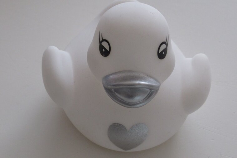 Badeendje met hartje