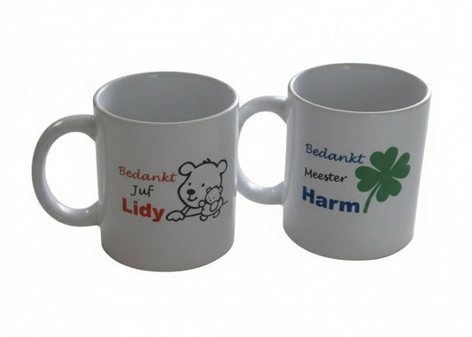 Bedankt Juf of Meester Mok