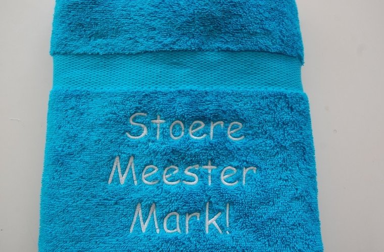 Bedankt Juf of Meester handdoek