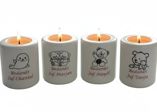 Bedankt Waxinelchthouder