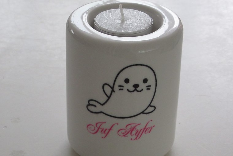 Kaarsenhouder met Naam en Afbeelding