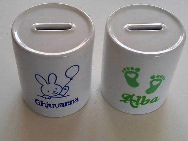 Spaarpot met Naam en Afbeelding