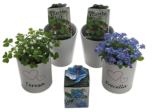 Bloempot met naam