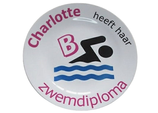 Bordje met Naam Zwemdiploma B