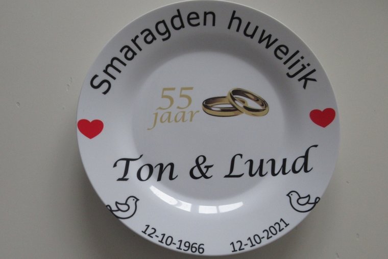 55 jaar Trouwdag cadeau Smaragden huwelijk