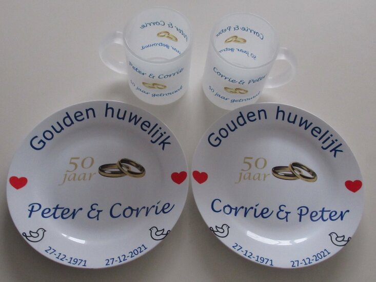 50 jaar Trouwdag cadeau Gouden huwelijk