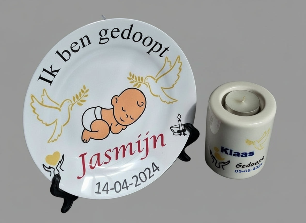 Doopbordje met naam
