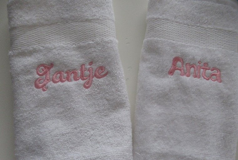 Gastendoek met naam of tekst