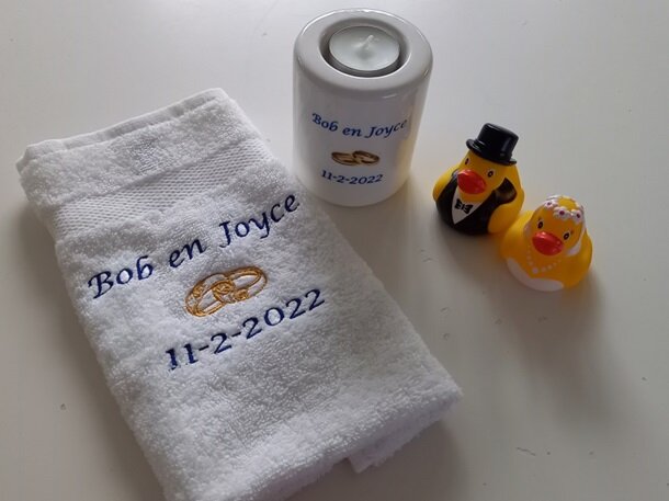 Bruidspaar badeendjes