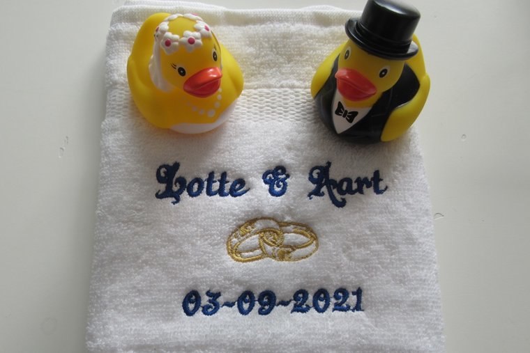 Bruidspaar badeendjes