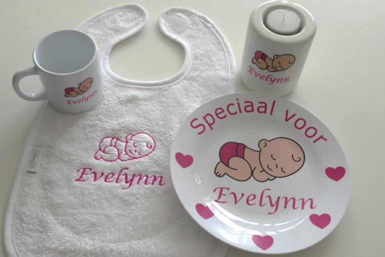 Kinderdrinkmok met Naam en Afbeelding